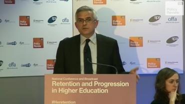 Peter Lake addresses the audience at Retention and Progression in Higher Education