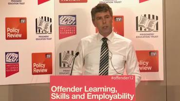 Richard Ward addresses delegates at the 8th Offender�s Learning, Skills and Employability Conference