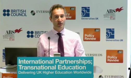 Vincenzo Raimo urged audience members to see the potential in working internationally